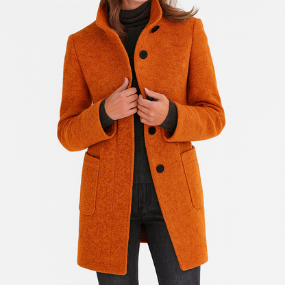 Women's Mid-Length Button Coat