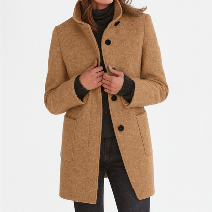 Women's Mid-Length Button Coat