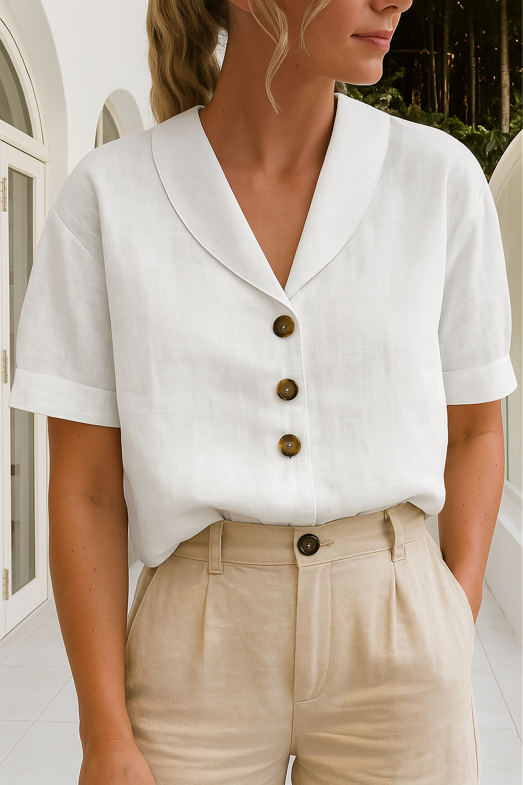 Elegant Women's Blouse - VibreMode