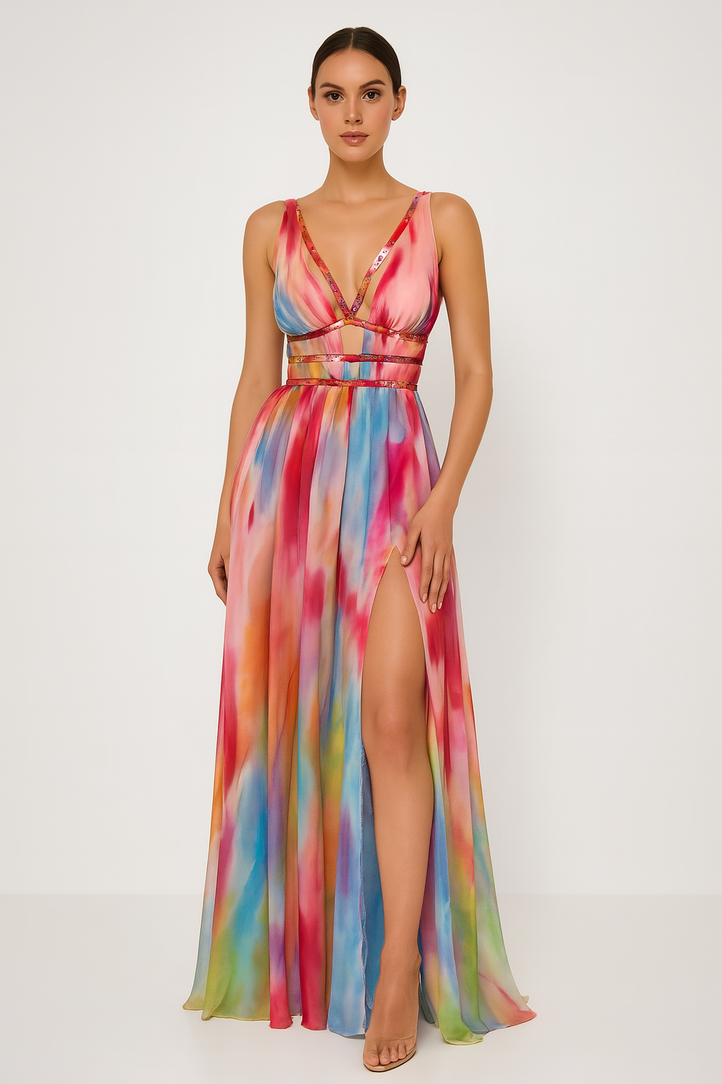 Women's Painted Maxi Dress - VibreMode