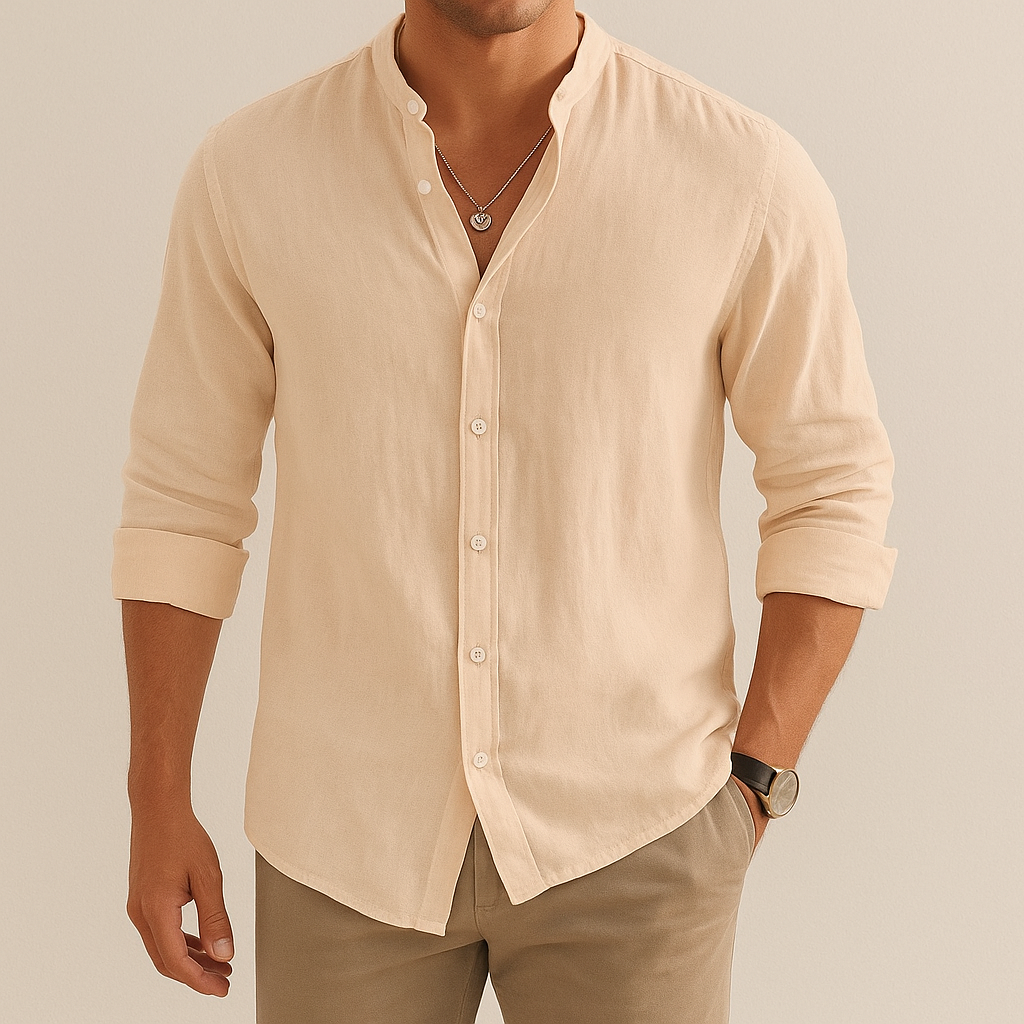 Ashford Men's Linen Casual Shirt Relaxed Fit