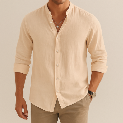 Ashford Men's Linen Casual Shirt Relaxed Fit
