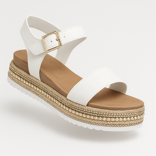 Comfortable Arch Support Flat Strap Sandals - VibreMode