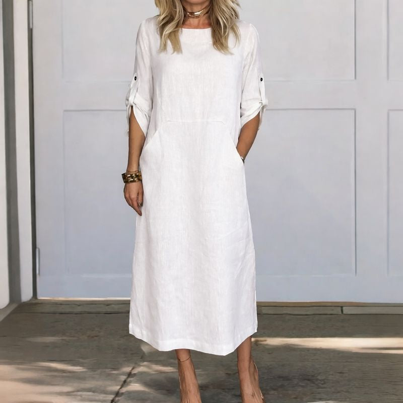 Women's A-Line Evening Dress Loose Fit Draped - VibreMode