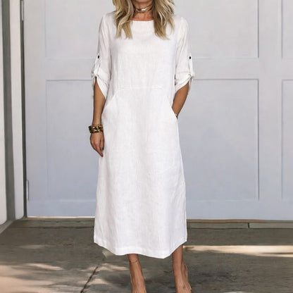 Women's A-Line Evening Dress Loose Fit Draped - VibreMode