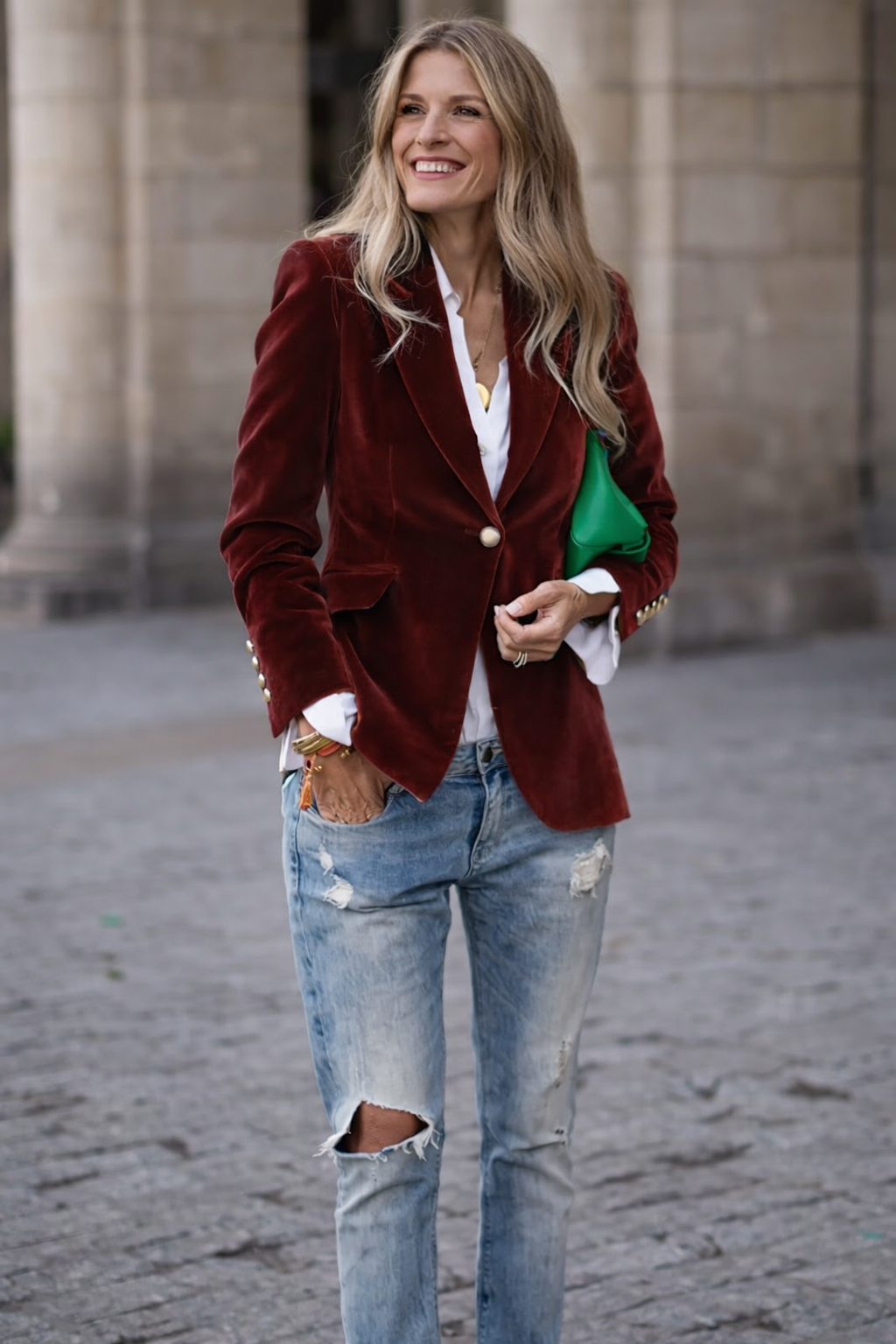 Women's Velvet Blazer Elegant Black