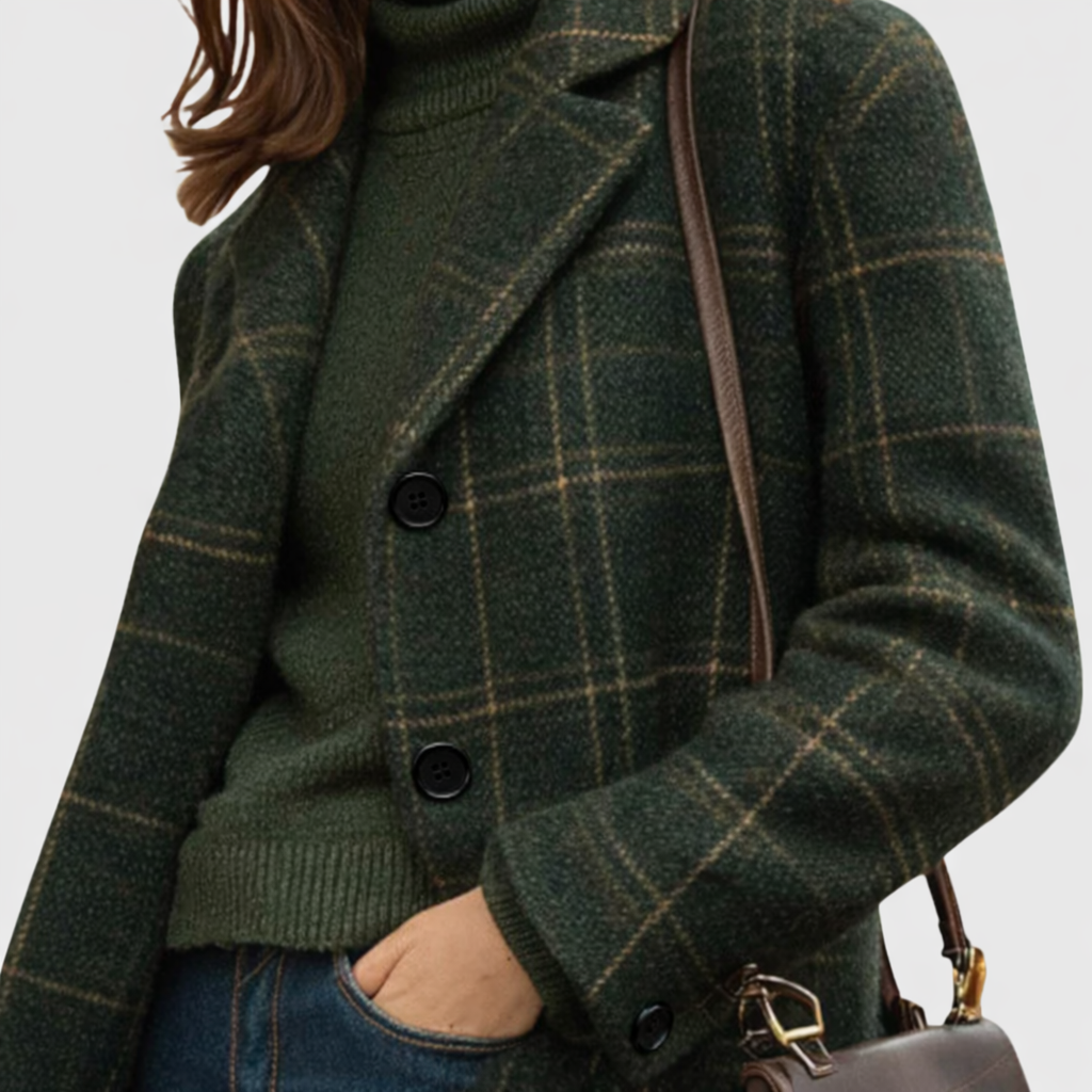 Women's Warm Fabric Blend Overcoat