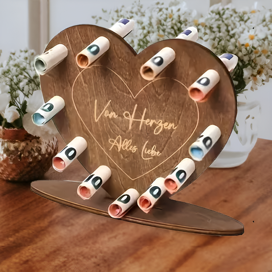 Wooden Heart Shaped Gift Box For Love Letters - VibreMode
