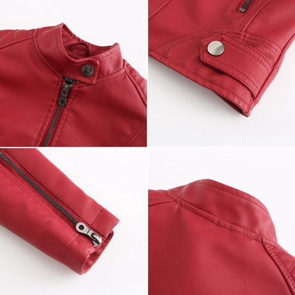 Women's Moto Jacket Zip-Up Fitted