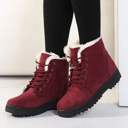 Cozy Short Ankle Boots for Women – Stylish & Warm for Winter