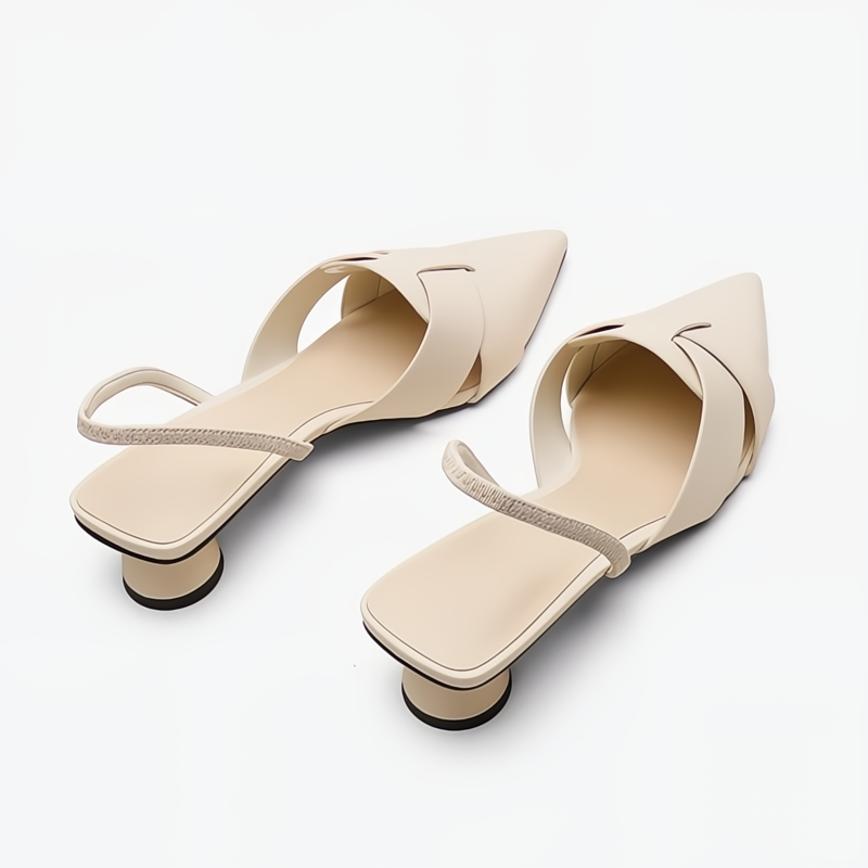 Women's Flat Sandals Low Heel Leather