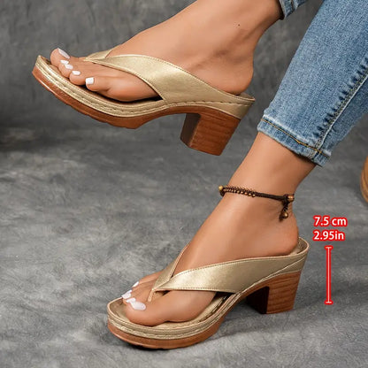 Women's Platform Sandals Block Heel