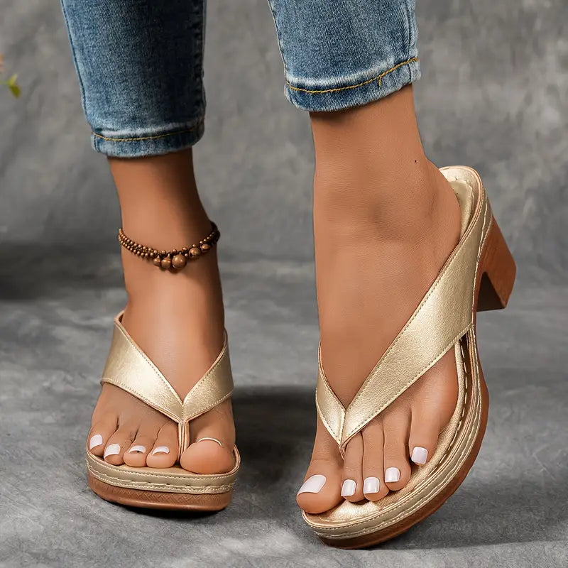 Women's Platform Sandals Block Heel - VibreMode
