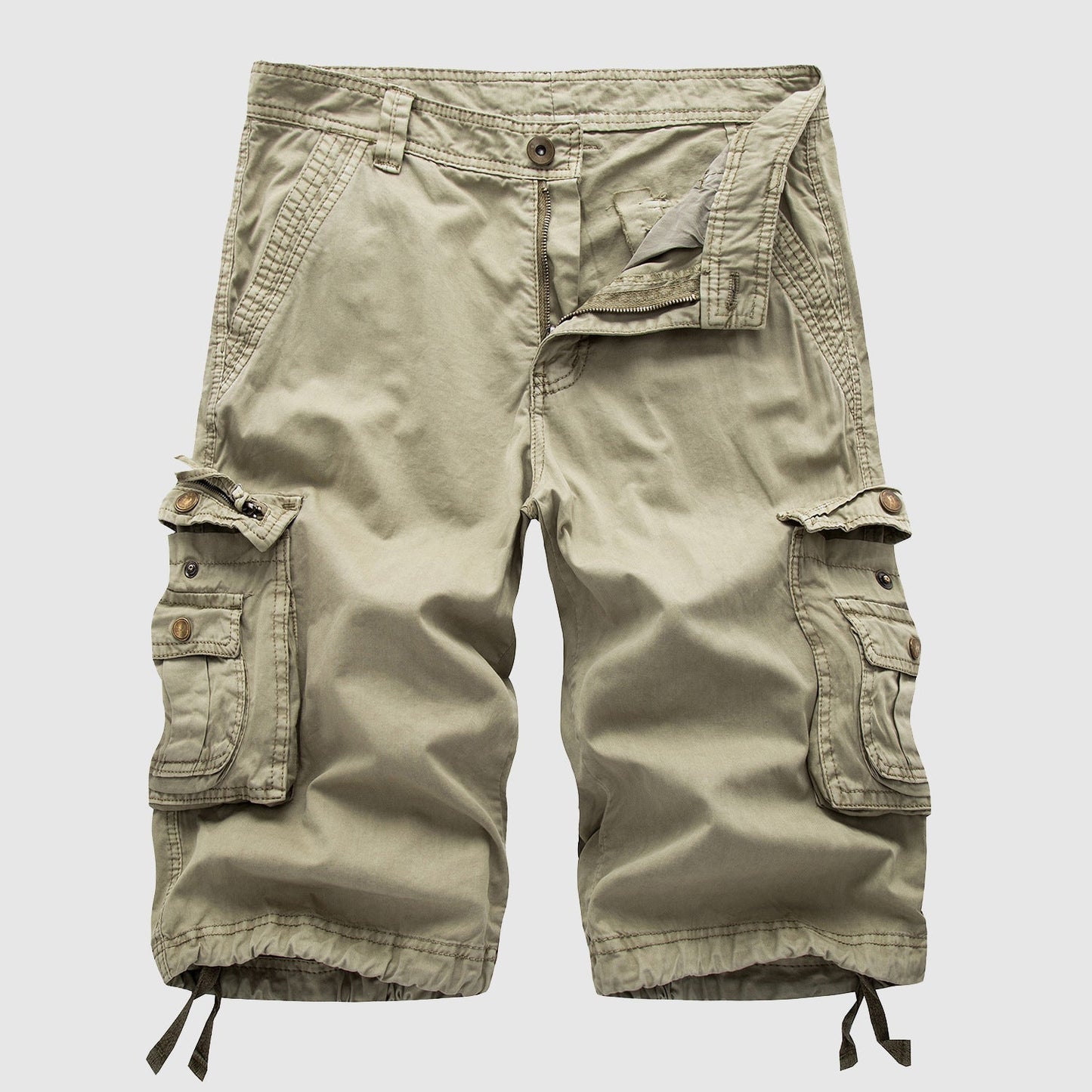 Men's Durable Cargo Shorts Knee-Length Casual