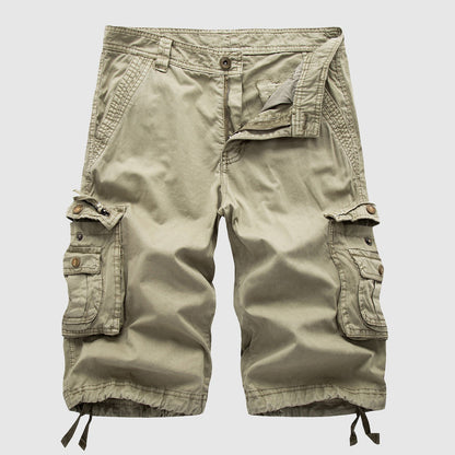 Men's Durable Cargo Shorts Knee-Length Casual