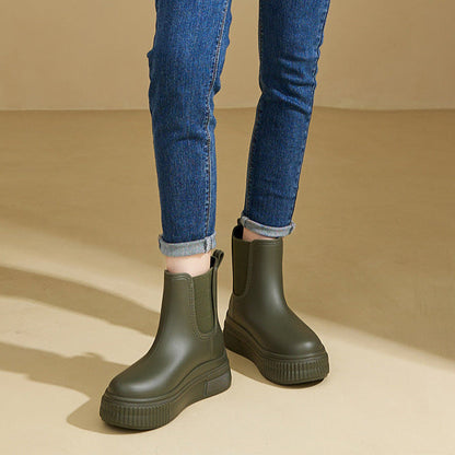Women's Ankle Boots Platform Elastic Sides