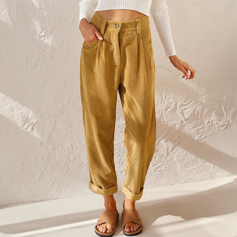 Classic Cozy Corduroy Trousers - VibreMode