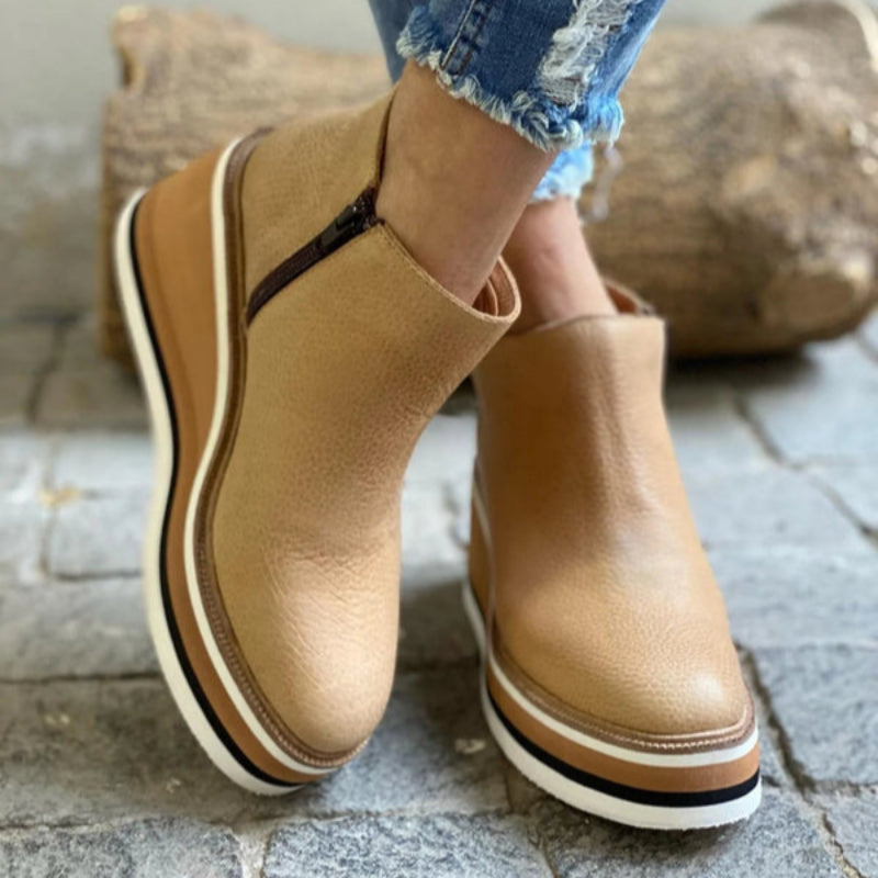 Comfortable Daily Low Heel Ankle Boots