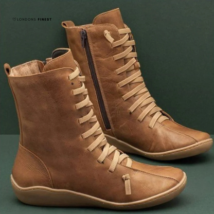 Women's Mid Calf Boots Low Heel - VibreMode