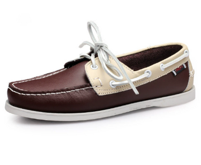 Elliott Men's Retro Loafers Leather Brown - VibreMode