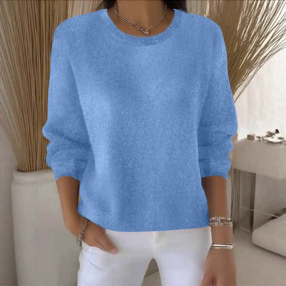 Women's Crewneck Sweater Long Sleeve Knit