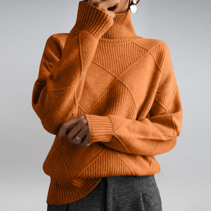 Women's Wool Turtleneck Sweater Warm Classic