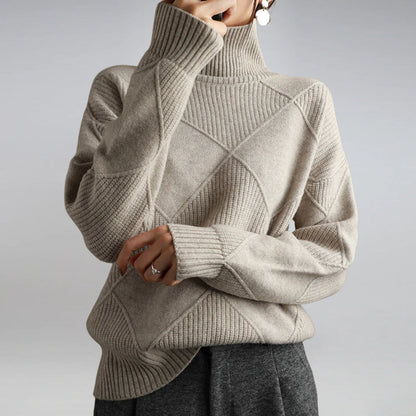 Women's Fine Wool Turtleneck Sweater