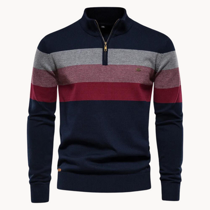 Women's Half-Zip Sweater Comfortable Fit - VibreMode