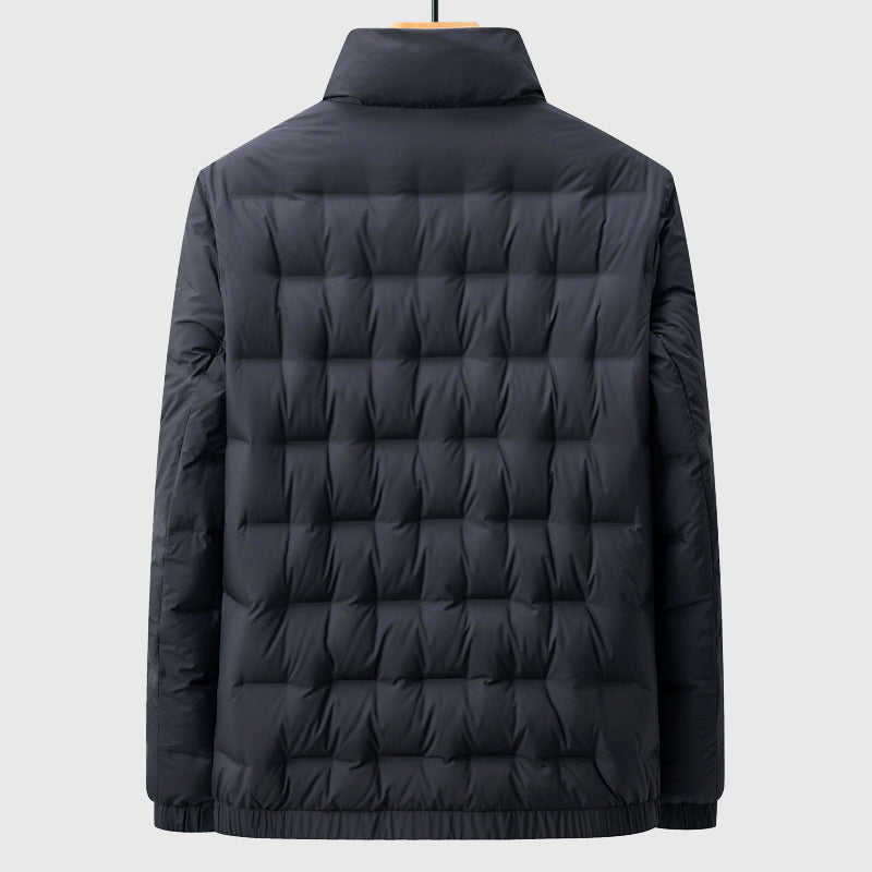 Men's Down Jacket Lightweight Water-Resistant Black