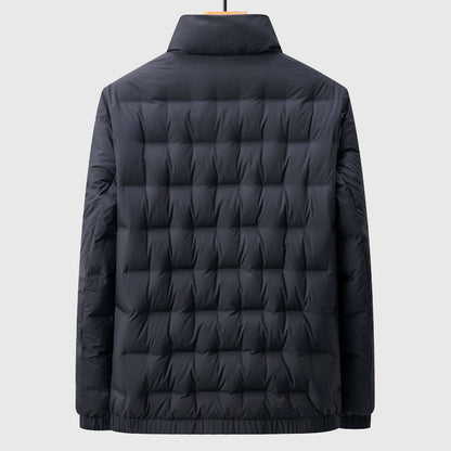 Men's Down Jacket Lightweight Water-Resistant Black