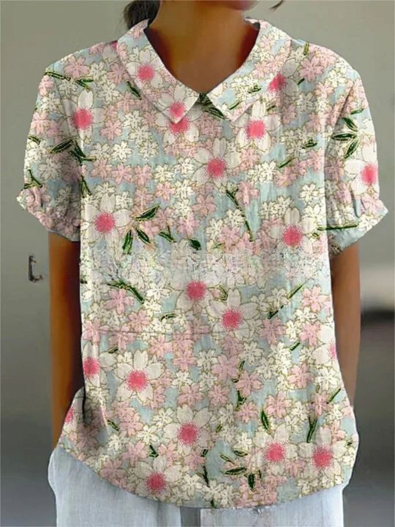 Women's Floral Blouse Vintage Print