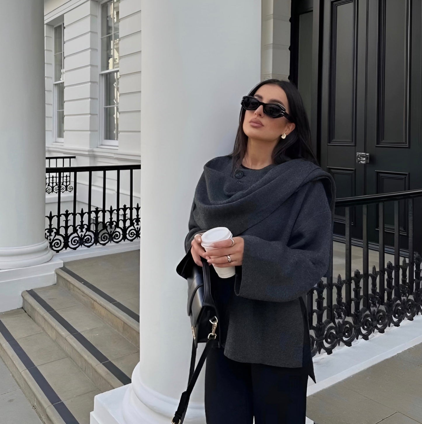 Women's Casual Cape Coat