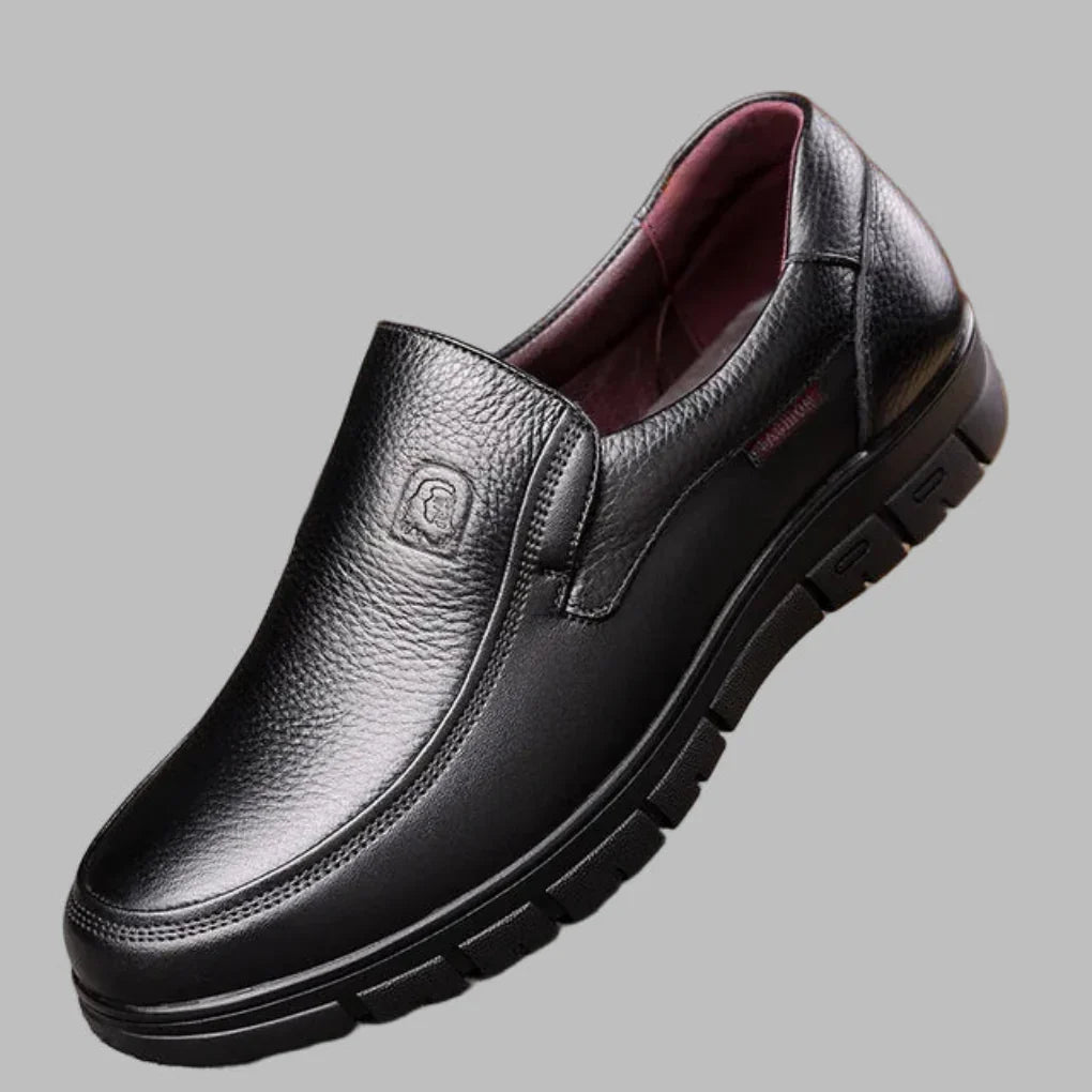 Men's Leather Casual Shoes Genuine Leather Brown