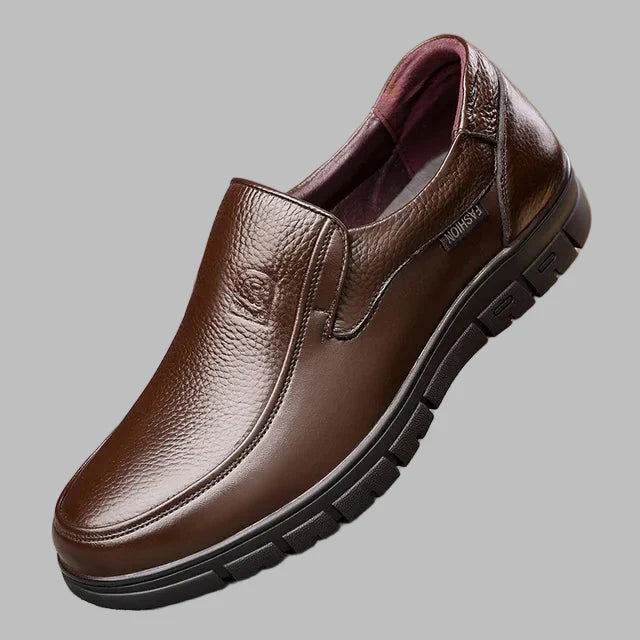 Men's Leather Casual Shoes Genuine Leather Brown