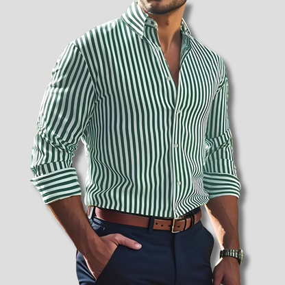 Cotton Striped Dress Shirt