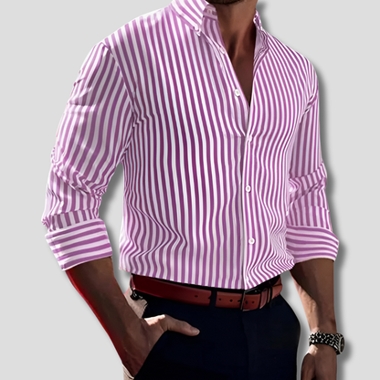 Cotton Striped Dress Shirt