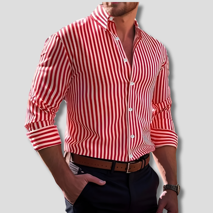 Cotton Striped Dress Shirt
