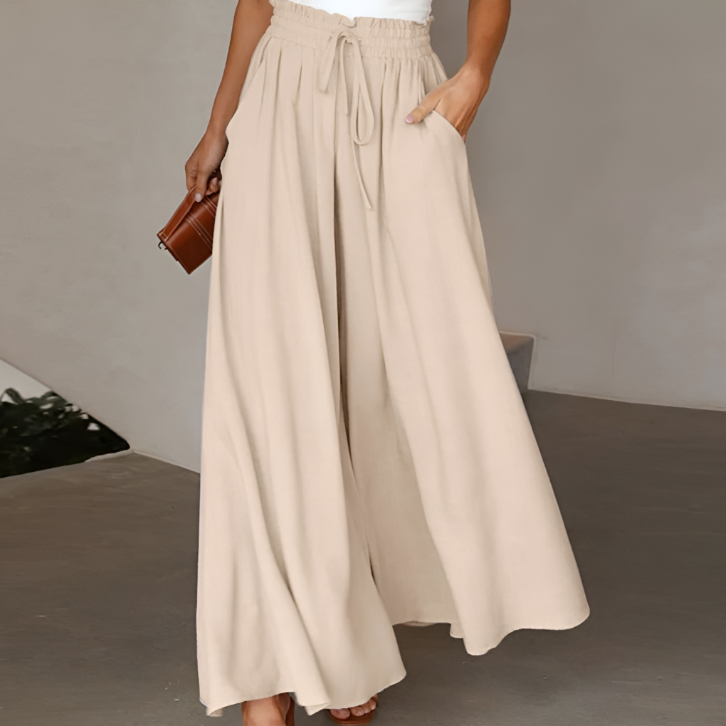 Women's Elastic Waist Casual Skirt Pants