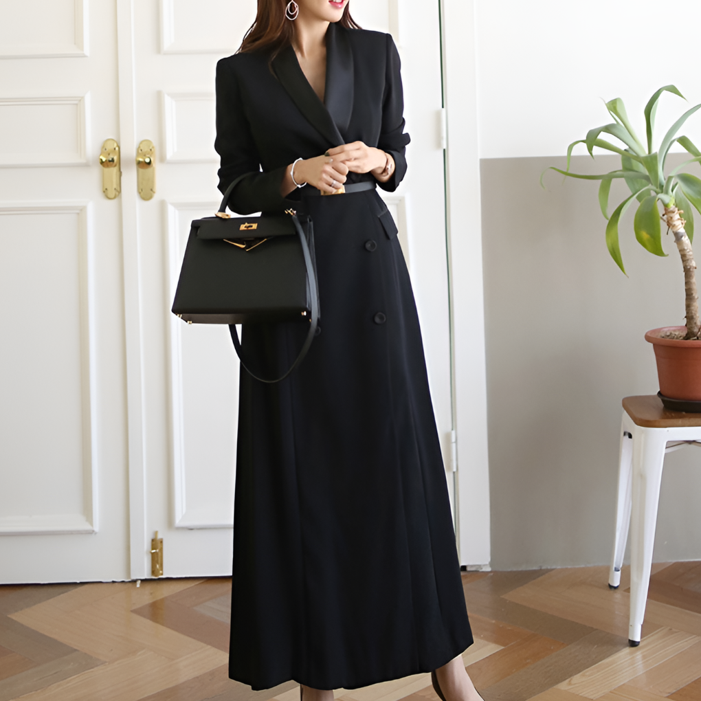 Womens Double Breasted Blazer Modern Office Look - VibreMode