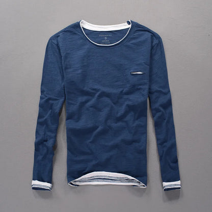 Men's Cotton Henley Shirt - VibreMode
