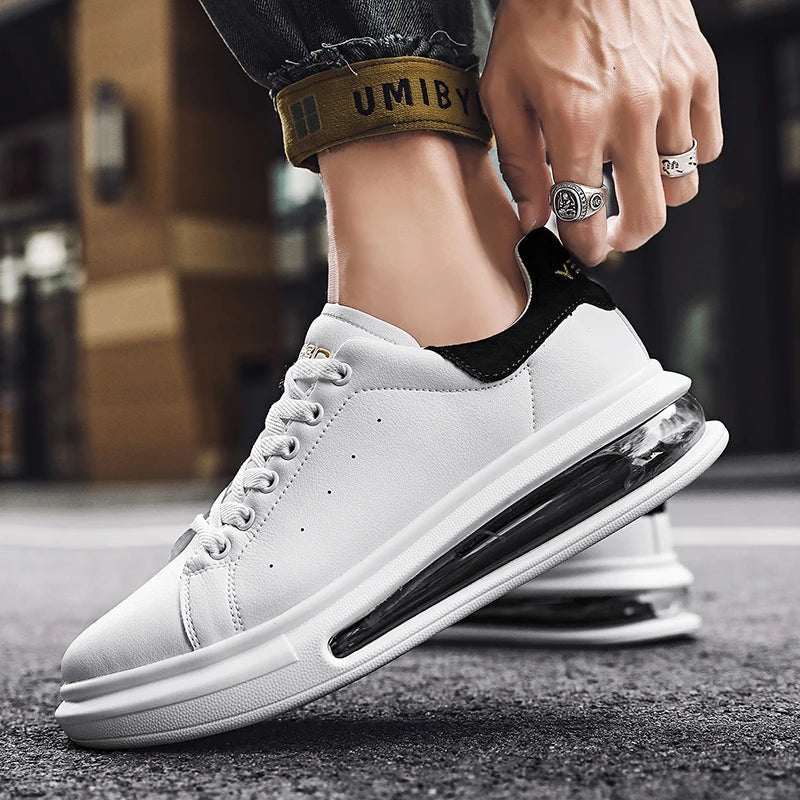 Men's Lace-Up Sneakers Thick Sole