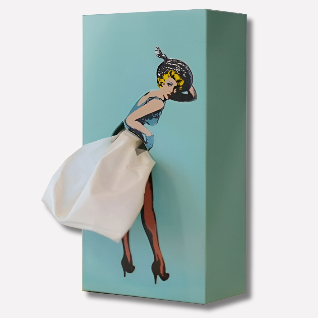 Women's Floral Flying Skirt Tissue Box