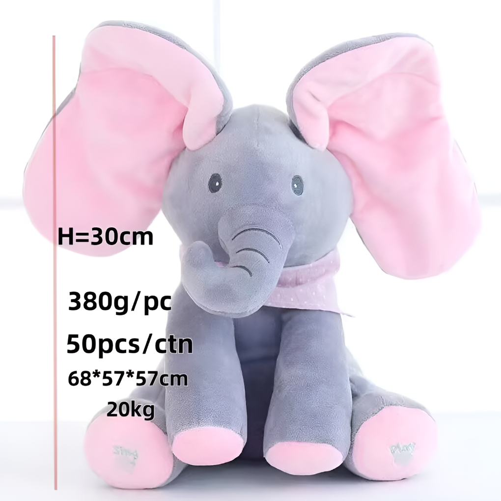 Elephant Plush Toy Peek A Boo - VibreMode