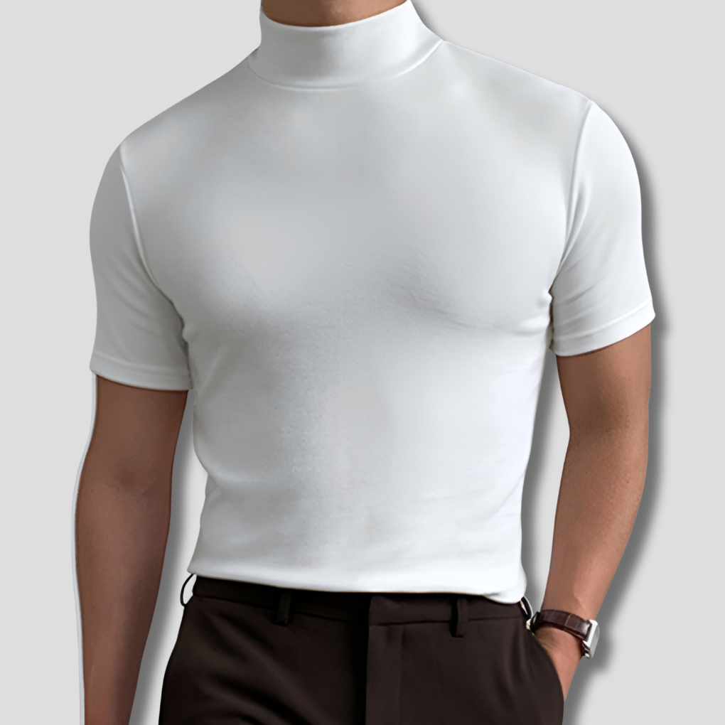 Men's Breathable Turtleneck Shirt - VibreMode