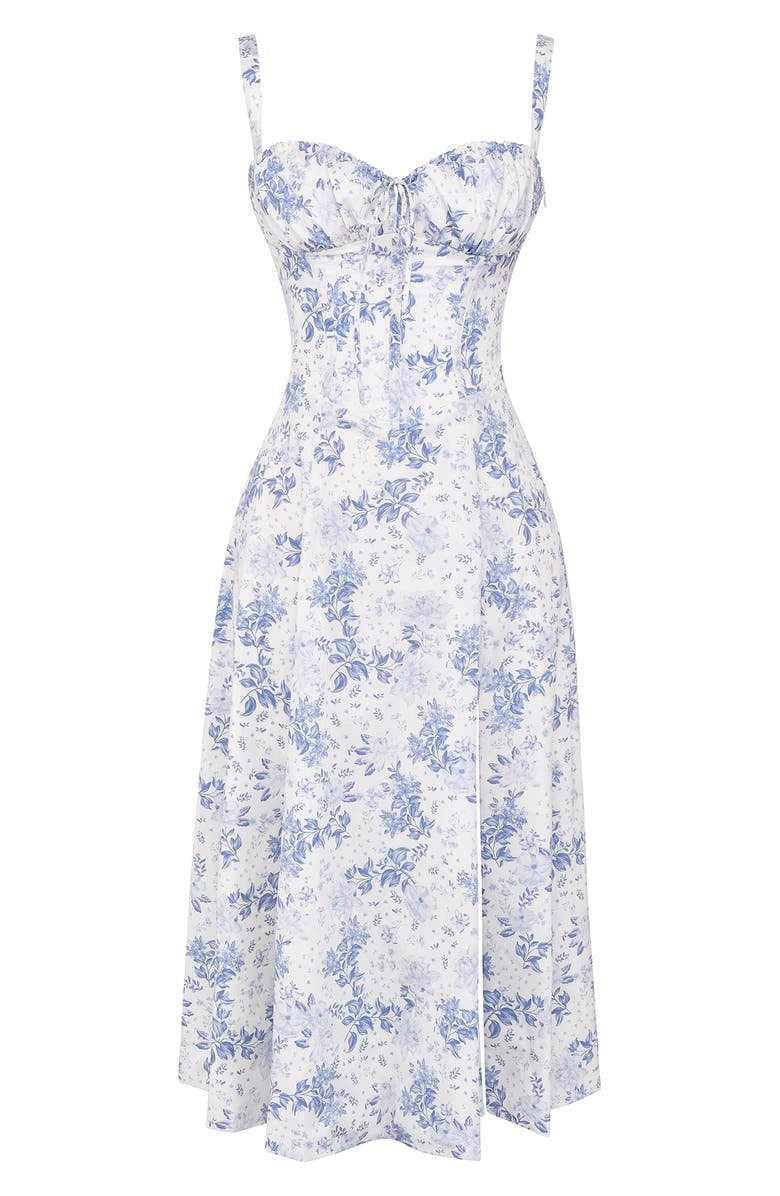 Women's Floral Print Spring Party Dress