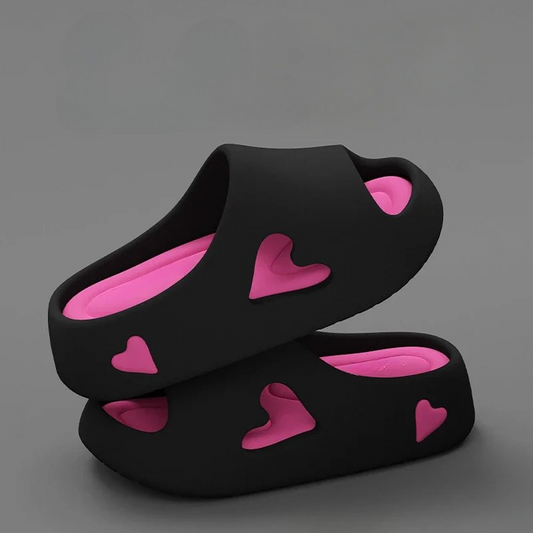 Heavenly Soft Heart Shaped Flip Flops - VibreMode