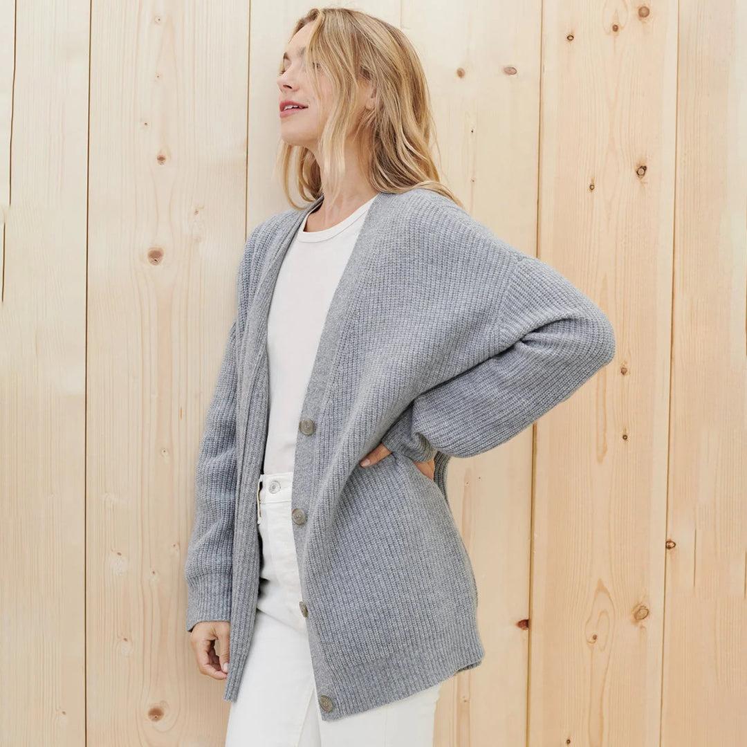 Soft Spacious Cashmere Sweater Cardigan