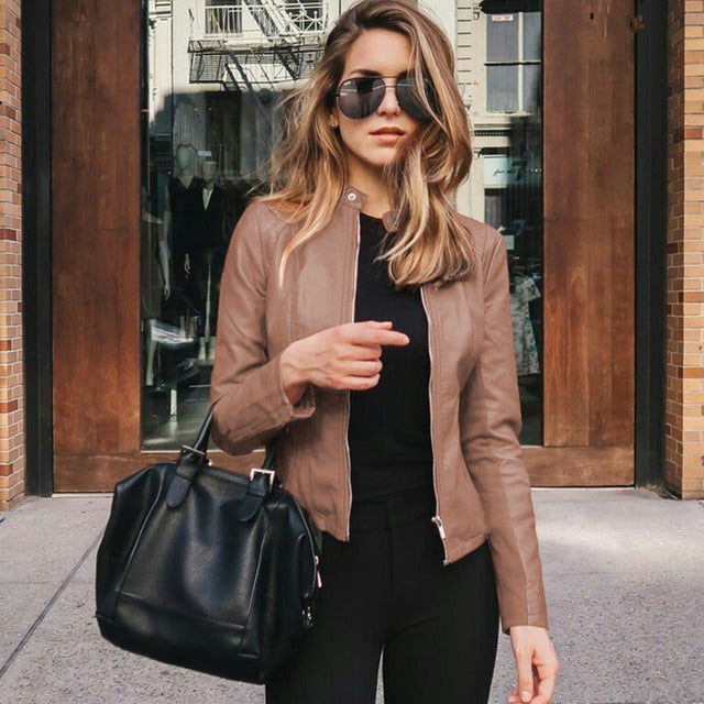 Luxury Genuine Leather Biker Jacket