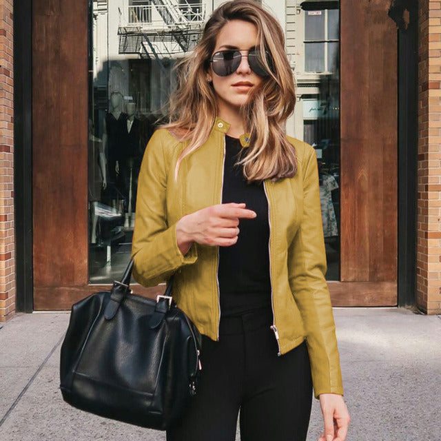 Luxury Genuine Leather Biker Jacket