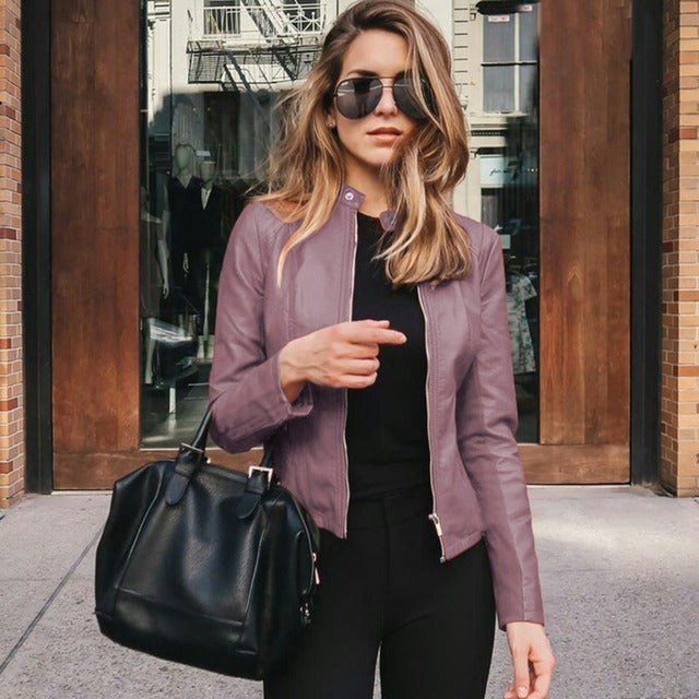 Luxury Genuine Leather Biker Jacket